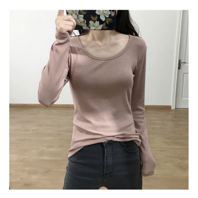 Áo Thun Tay Dài Thời Trang Hàn Quốc Cho Nữ