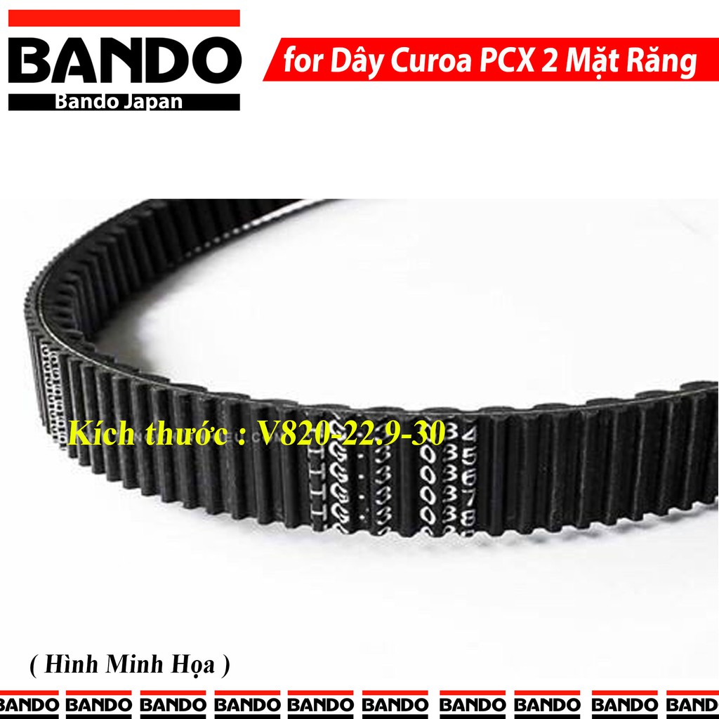 Dây curoa Bando Honda PCX 150 2 mặt răng FDC ( Made in Japan )