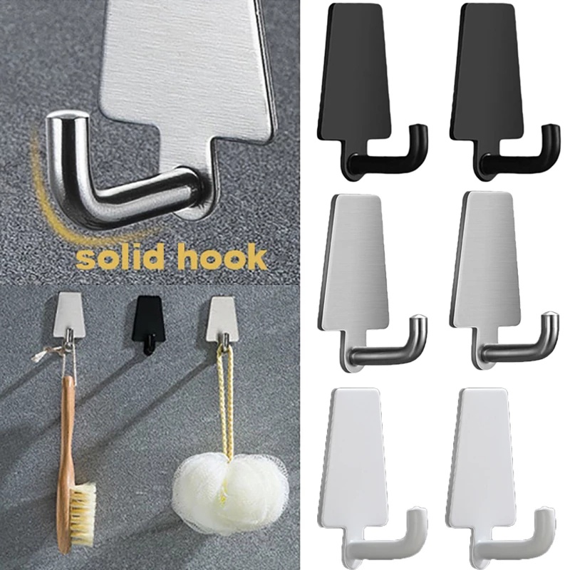 Móc Treo Khăn Gắn Tường Bằng Thép Không Gỉ Hình Quả Thông Chịu Được Sức Nặng Tiện Dụng Cho Gia Đình