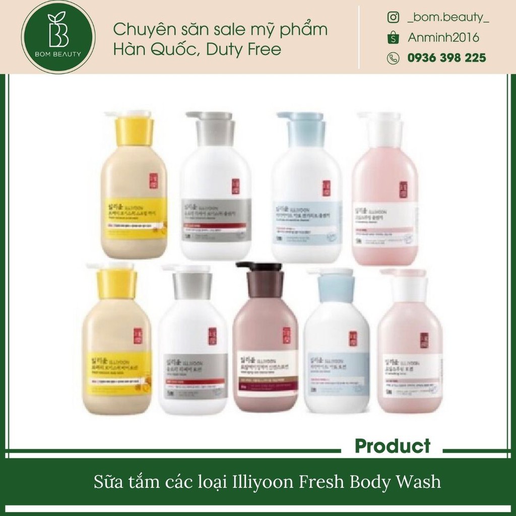 Sữa tắm Illiyoon Fresh Moisture Scrub Body Wash 400ML