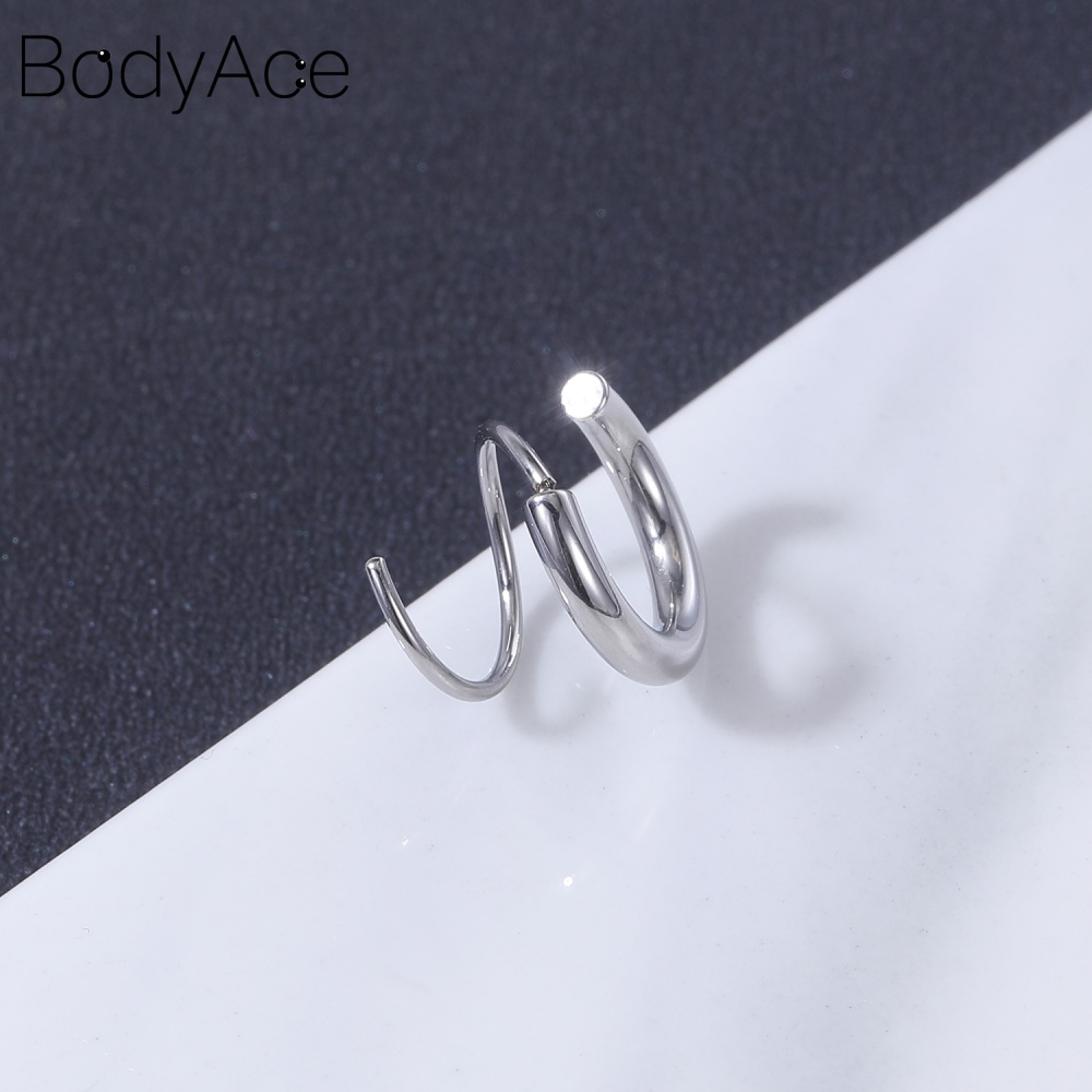 1 Khuyên Mũi Tròn 20G Bằng Thép Không Gỉ Cá Tính