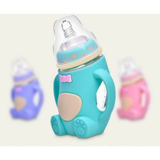 Bình sữa gấu siêu cute 240ml, cho bé 0-12 tháng