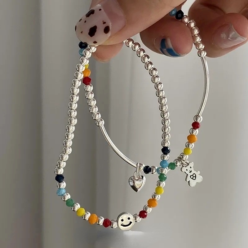 Vòng Tay Chuỗi Hạt Pha Lê Nhiều Màu Thời Trang Bohemian