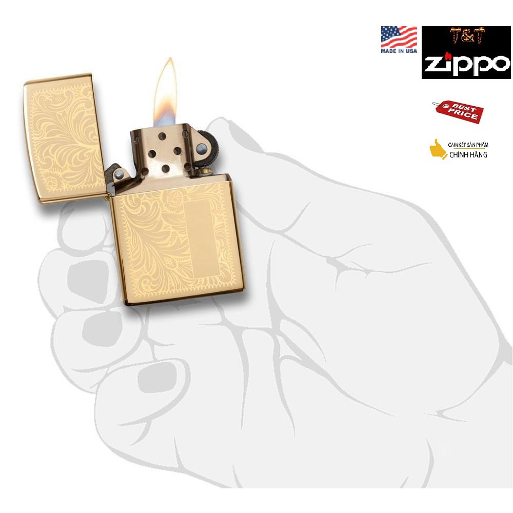 Zippo venetian brass