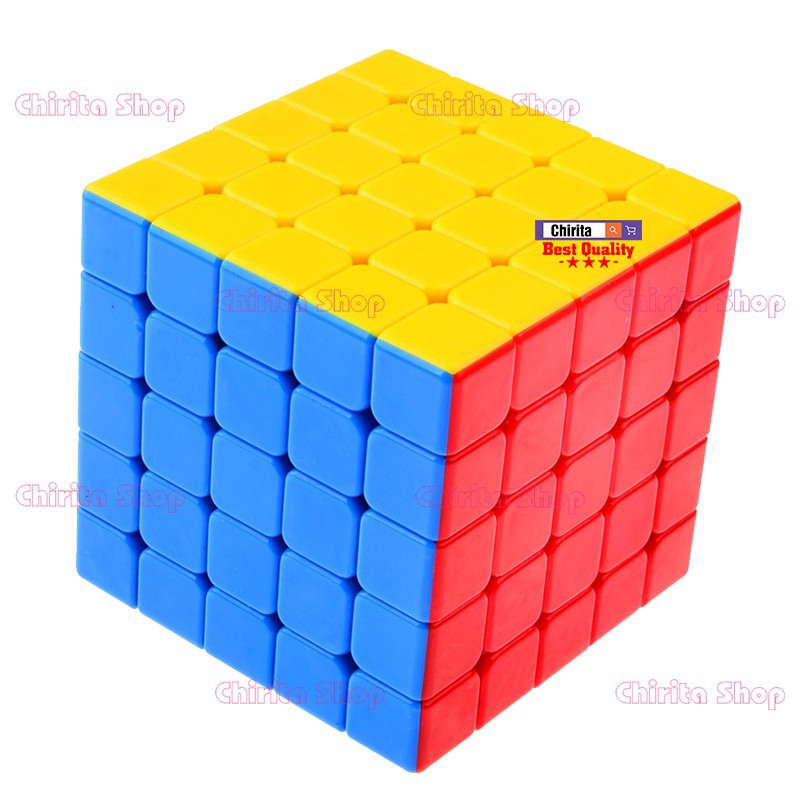 Đồ chơi rubik 5x5 Magic Cube không viền Ju Xing Toys 5x5x5 cao cấp dạ quang