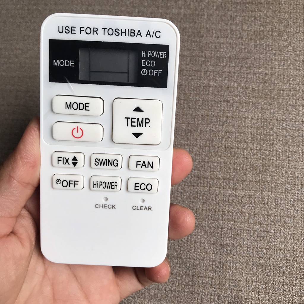Điều khiển điều hòa Toshiba loại ngắn AS-07BKV-E , RAS-077SKV-E6 .Bảo hành 6 tháng .Tặng kèm pin AA