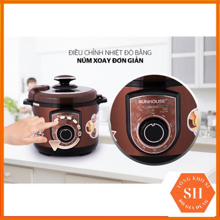 [Kho Sỉ] Nồi Áp Suất Điện, Nồi Áp Suất Đa Năng Sunhouse SH1550 Cafe- Bảo Hành Chính Hãng 12 Tháng | BigBuy360 - bigbuy360.vn