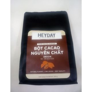 Bột Cacao Heyday Việt Nam nguyên chất 100% cacao túi 250g - Origin thượng hạng