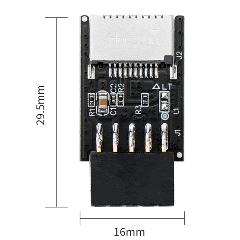 Bo Mạch Chủ Chuyển Đổi USB 2.0 9Pin Sang Type-C Key-A 9P Sang Type E