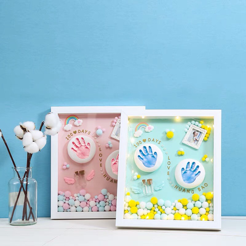 KHUNG ẢNH IN DẤU CHÂN TAY GIỮ GÌN TRỌN VẸN KHOẢNH KHẮC CHO BÉ YÊU