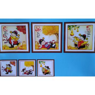 Tranh thêu 3d phúc lộc thọ yn2517