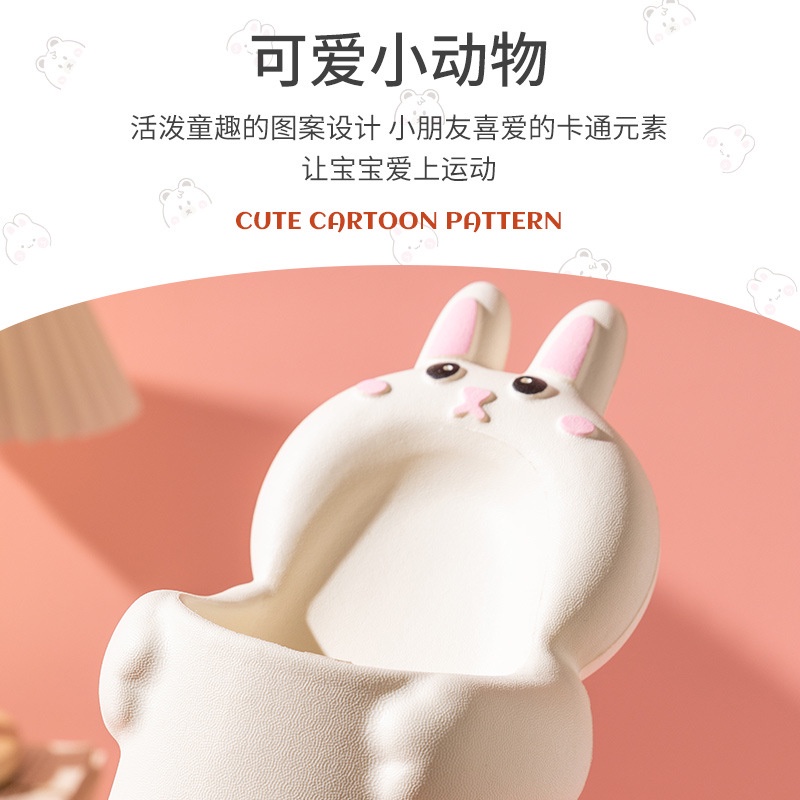 Dép Crocs Đế Mềm Chống Trượt Chất Lượng Cao Họa Tiết Động Vật Dễ Thương Cho Bé