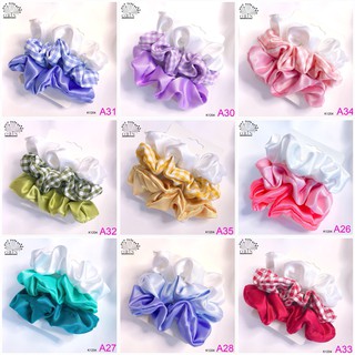 Set 3 dây buộc tóc, cột tóc vải scrunchies thời trang Orin cb6 K1204