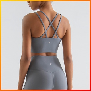 Lululemon Áo Ngực Thể Thao Chống Sốc Đan Dây Chéo Gợi Cảm Cho Nữ wx36