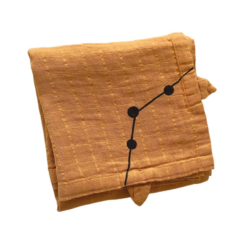 Chăn Quấn Cotton Mềm Mại 90x90cm In Họa Tiết Hoạt Hình Đáng Yêu Cho Bé