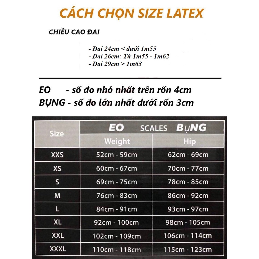 Đai nịt bụng Latex Hy Lạp 25 xương chuẩn Hy Lạp_ Đai nịt bụng định hình eo thon chất liệu cao su non Latex