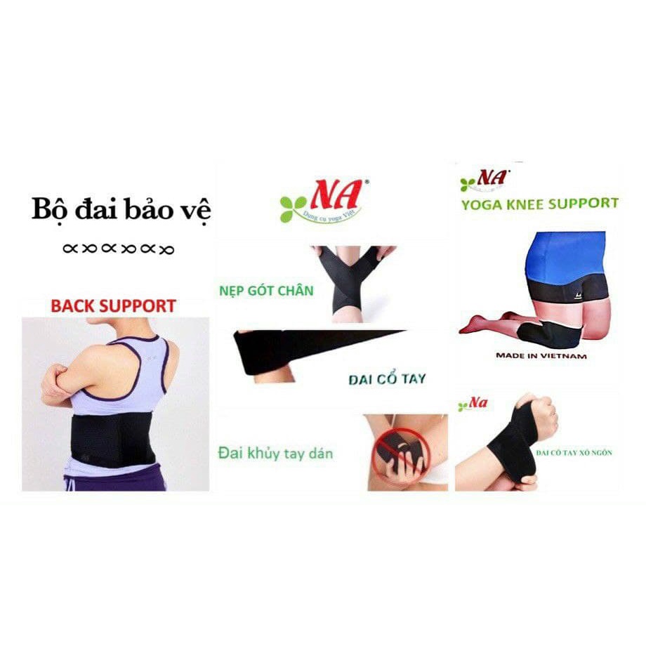 Đai Bảo Vệ Gối | Cổ tay NA chính hãng | Chống chấn thương tập Yoga Gym