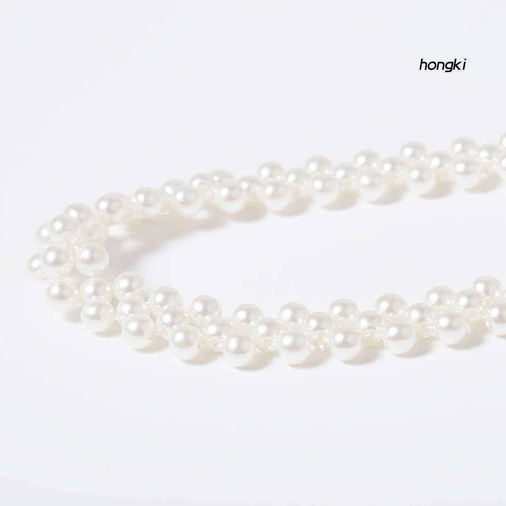 vòng cổ Choker Phối Hạt Ngọc Trai Giả Thời Trang Cho Nữ