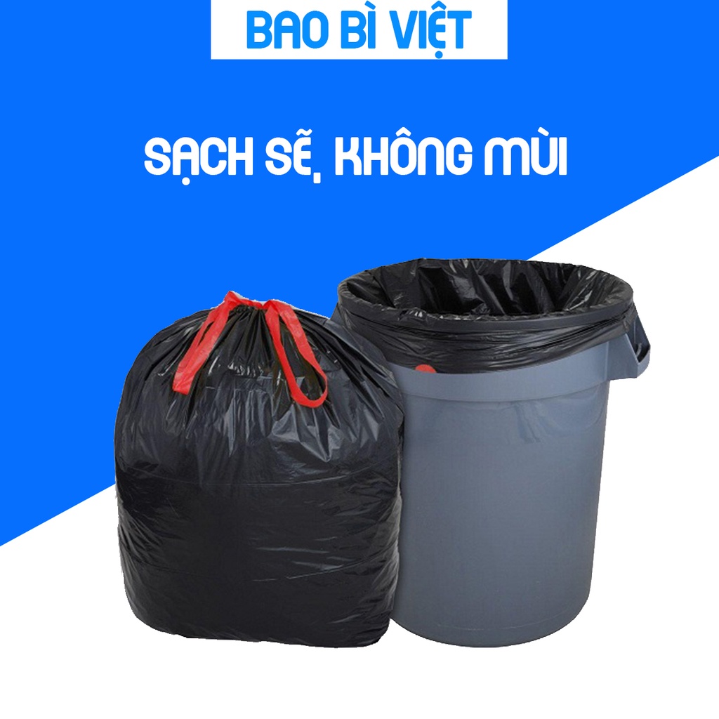 Mua túi rác rút dây tự phân hủy chống rò rỉ, ngăn mùi hiệu quả, chịu ...