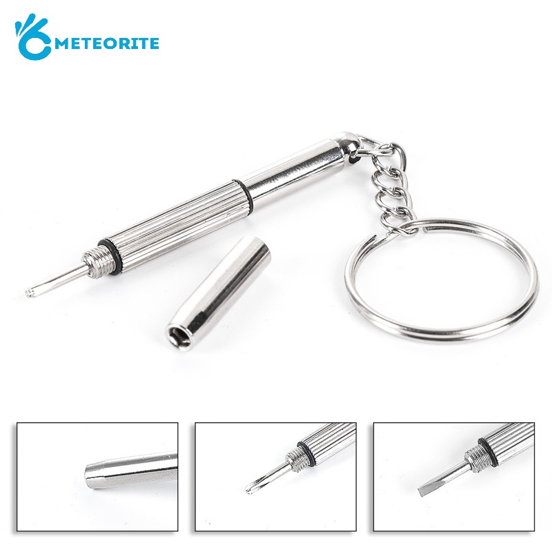 Tua Vít Sửa Chữa Mini 3 Trong 1 Đa Năng Kèm Móc Khóa/ Dụng Cụ Sửa Chữa Đồng Hồ/ Kính Mắt Tiện Dụng
