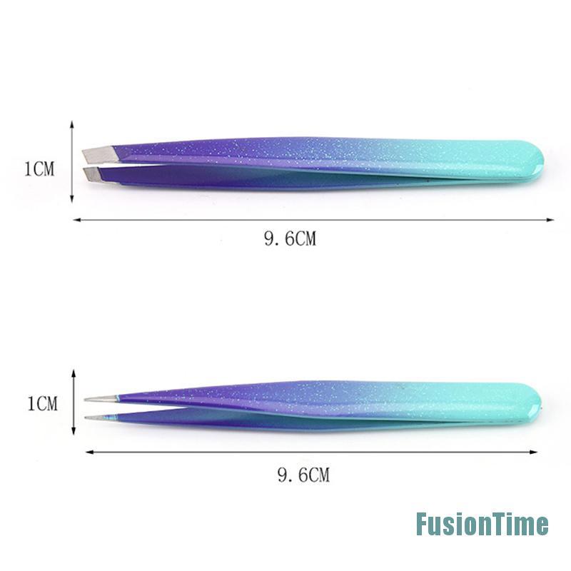 (hàng Mới Về) Set 2 Nhíp Nhổ Lông Mày Chuyên Nghiệp Bằng Thép Không Gỉ | BigBuy360 - bigbuy360.vn