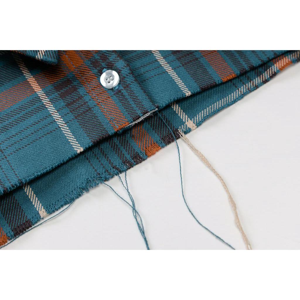 DUNEA Áo hai dây phối ngoài họa tiết ca rô thời trang thanh lịch cho nữ