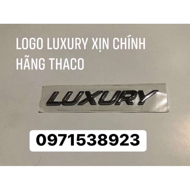 Tem chữ dán đuôi xe LUXURY, DELUXE, SI xịn chính hãng