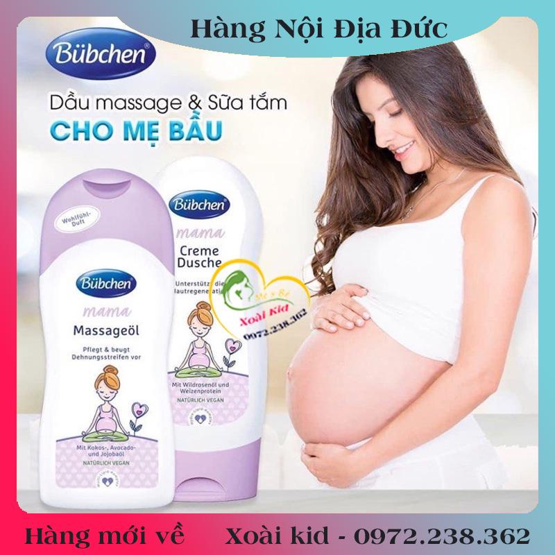 [auth] Sữa tắm và dưỡng thể Bubchen mama mẫu mới hàng Đức cho bà bầu [Hot]