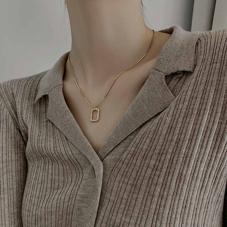 Vòng cổ Hai Lớp Dáng Dài Phong Cách Hàn Quốc Mới Dành Cho Nữ