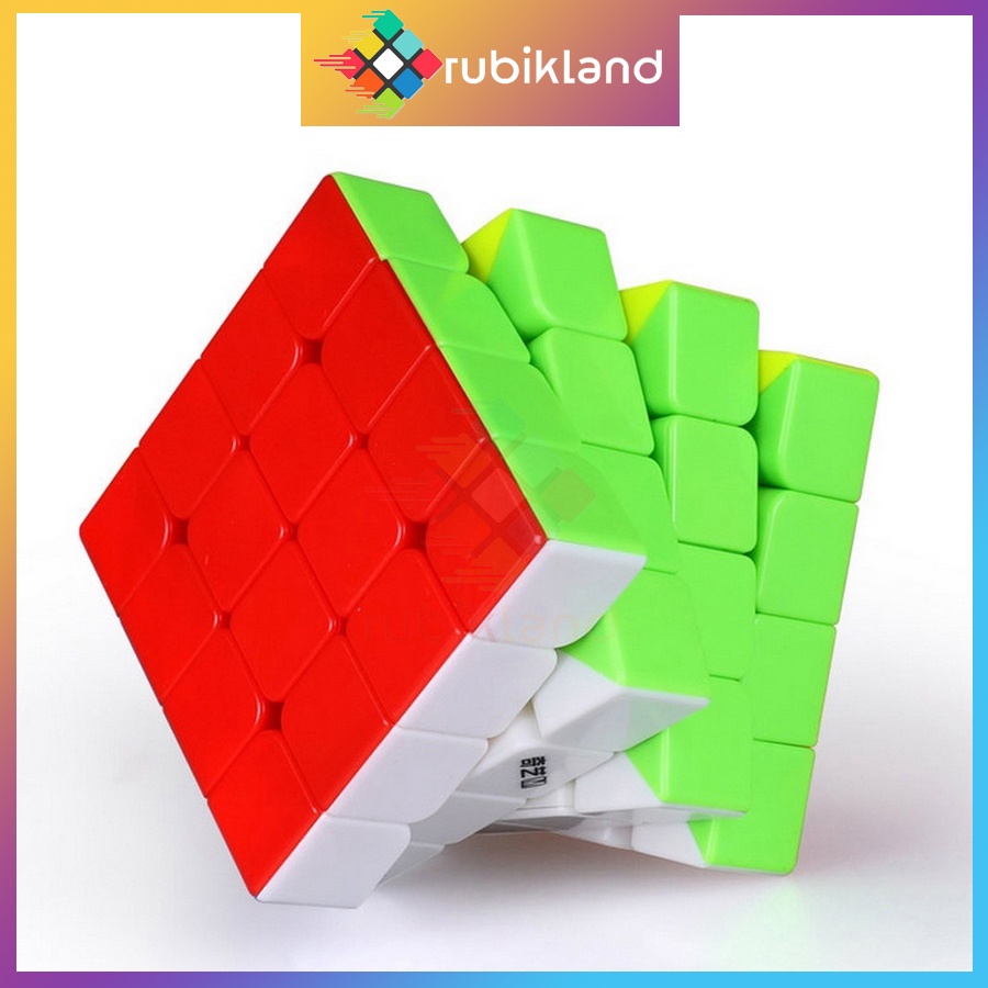 Rubik 4x4 Nam Châm QiYi MS Magnetic Stickerless Rubic 4 Tầng Đồ Chơi Trí Tuệ Trẻ Em