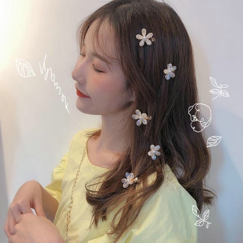 Kẹp TóC HìNh Hoa ĐíNh Kim Cương Giả NhiềU MàU ThờI Trang Cho Nữ timetunnel