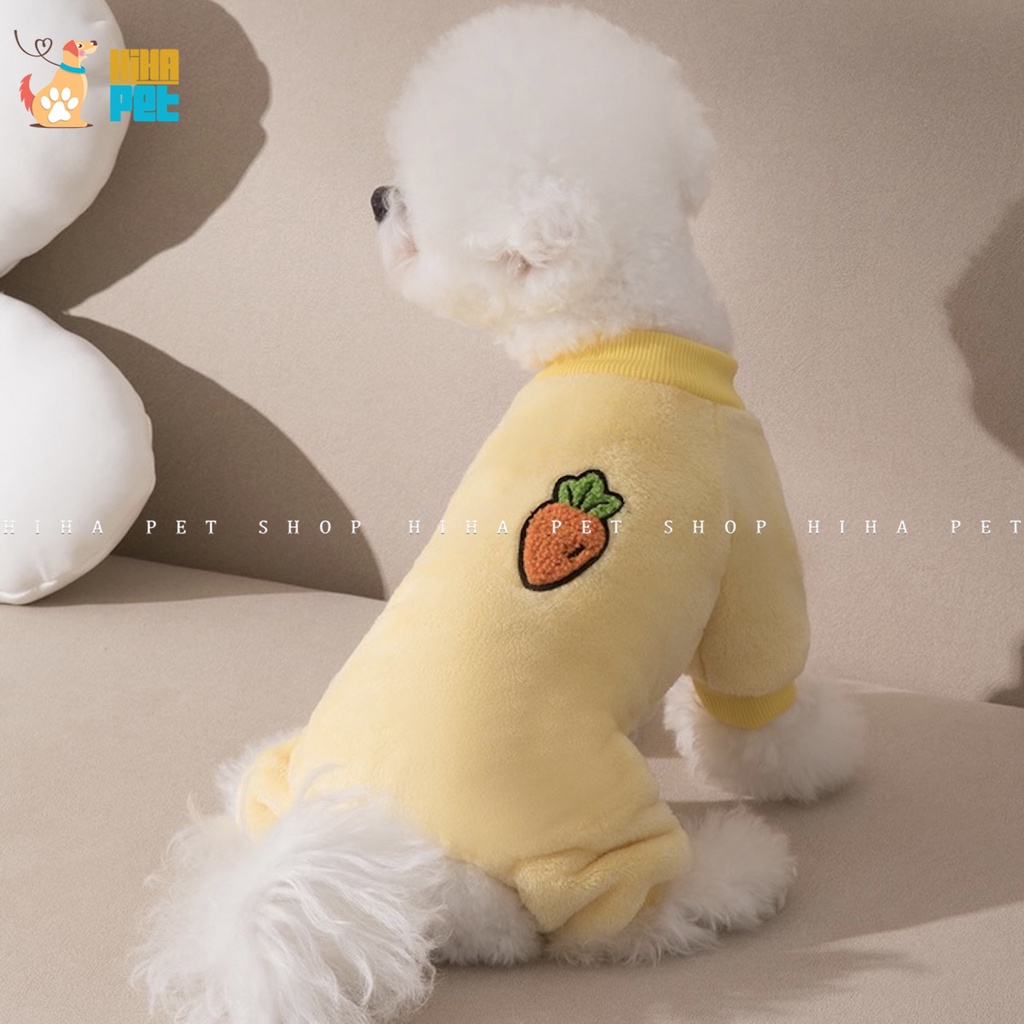Quần Áo Cho Chó Mèo Ấm Áp Quần Áo Thú Cưng Lông Nỉ Cao Cấp Hihapet.