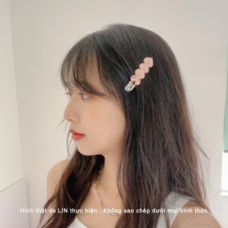 Kẹp Tóc Kẹp Mái Kim Loại Ánh Gương LIN