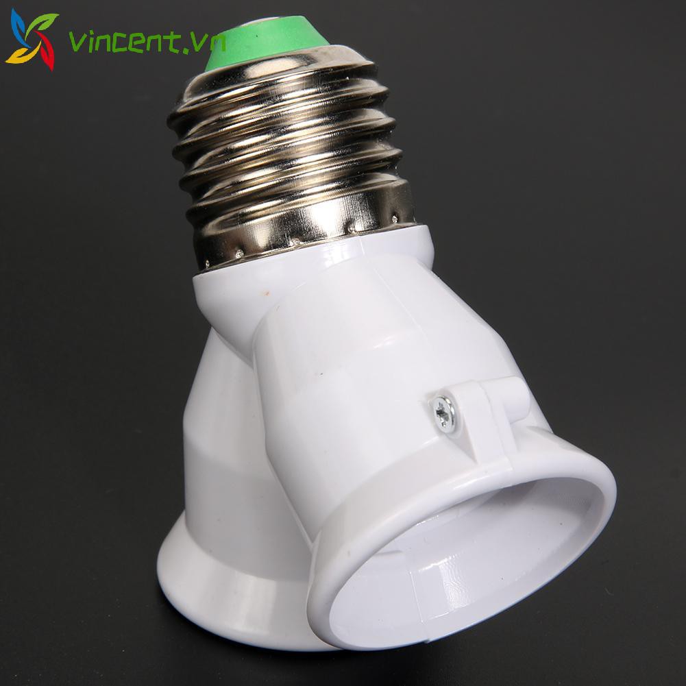 Đui Đèn Chia Cổng 2 Trong 1 E27