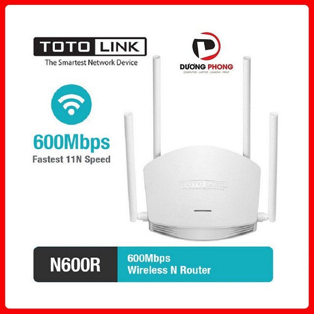 Bộ phát Wifi TOTOLINK N600R 600MB - 4 Ăngten - BH24 tháng