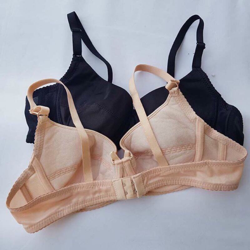 Áo lót không Mút 4008 mùa hè không nóng, áo ngực có gọng đệm mỏng satin