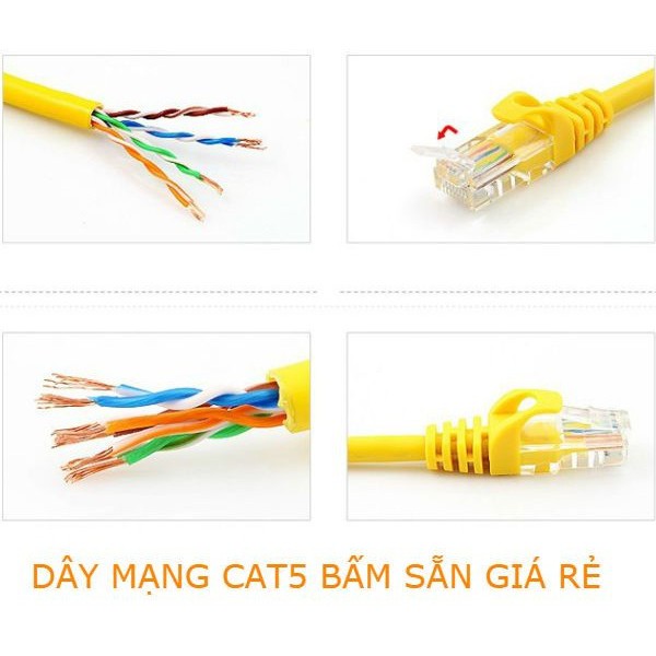 [CỰC RẺ] Dây mạng bấm sẵn 5m - 10m - 15m - 20m - 25m - 30m