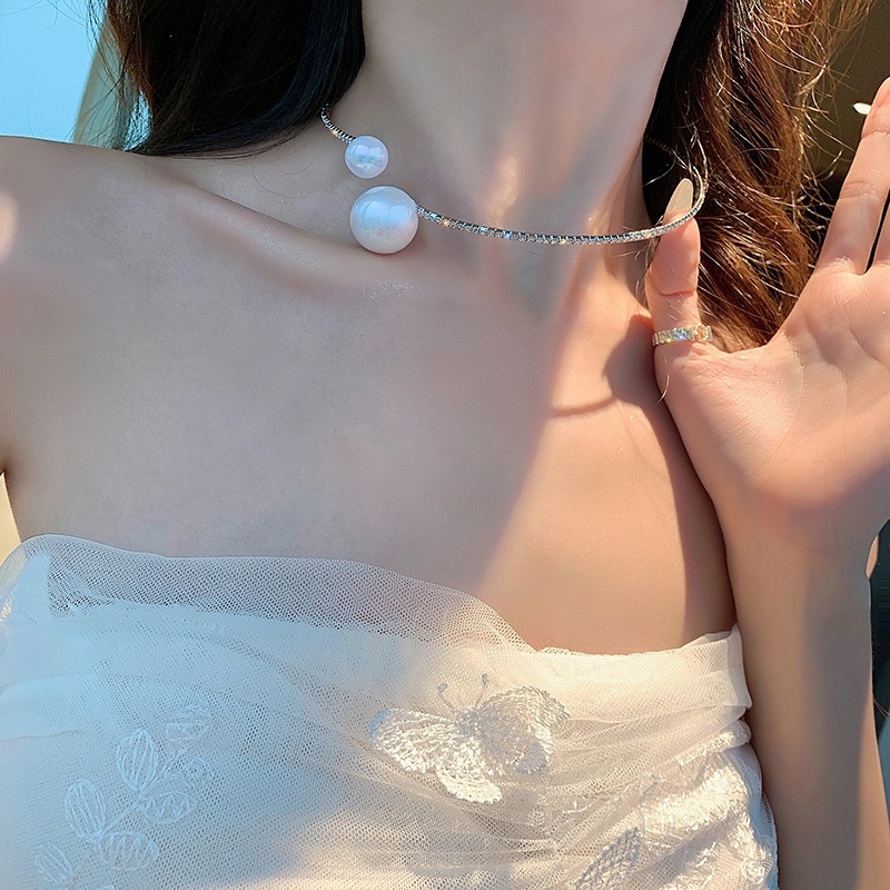 ✨✨Dây chuyền choker phối hạt ngọc trai phong cách hàn quốc cho nữ