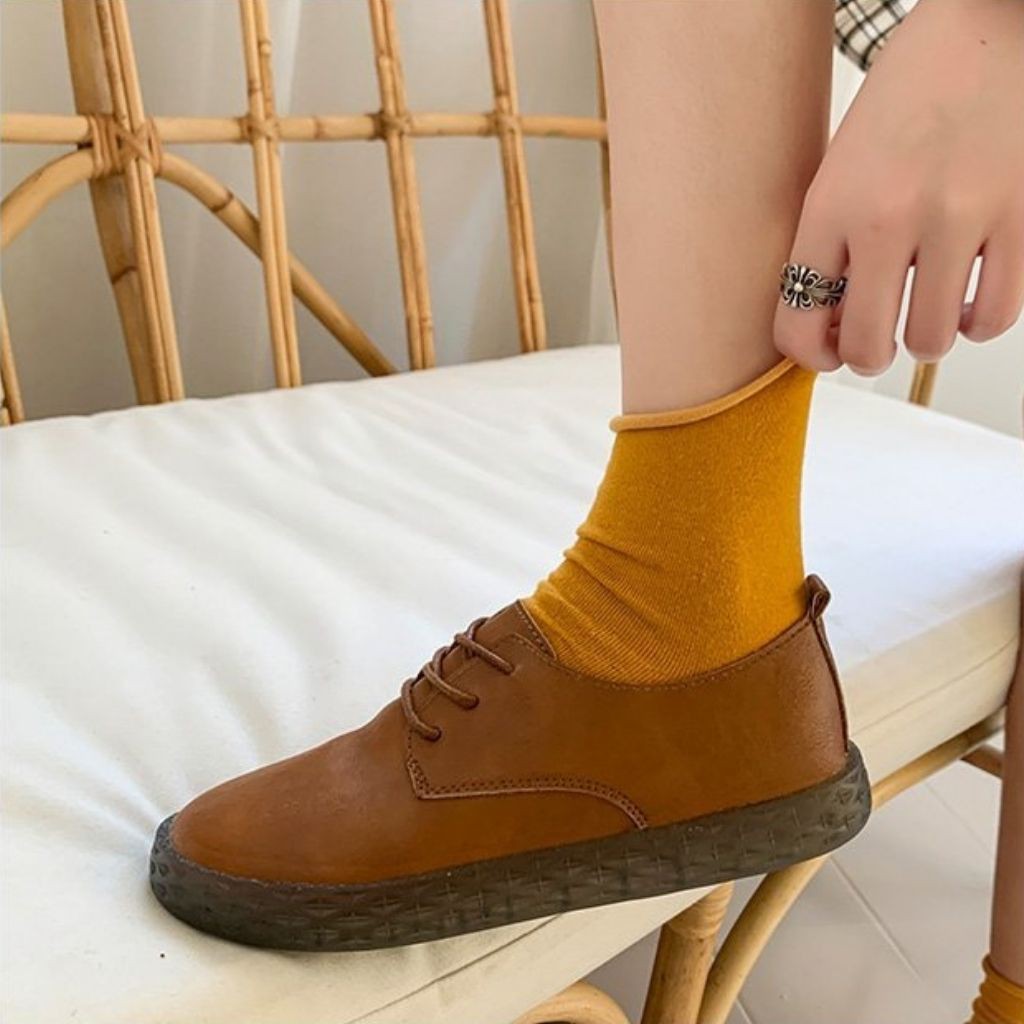 Giày Nữ Slip On Da - Giày Lười Da Nữ Dáng Bè Siêu Xinh -  MPS248 [HÀNG ORDER] | BigBuy360 - bigbuy360.vn