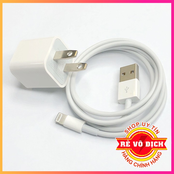 Sạc iphone chính hãng ⚡FreeShip⚡ Đầy đủ củ cáp sạc iphone, sạc điện thoại iphone 5/6/7/8/X/11/12 [Bảo hành 12 tháng]