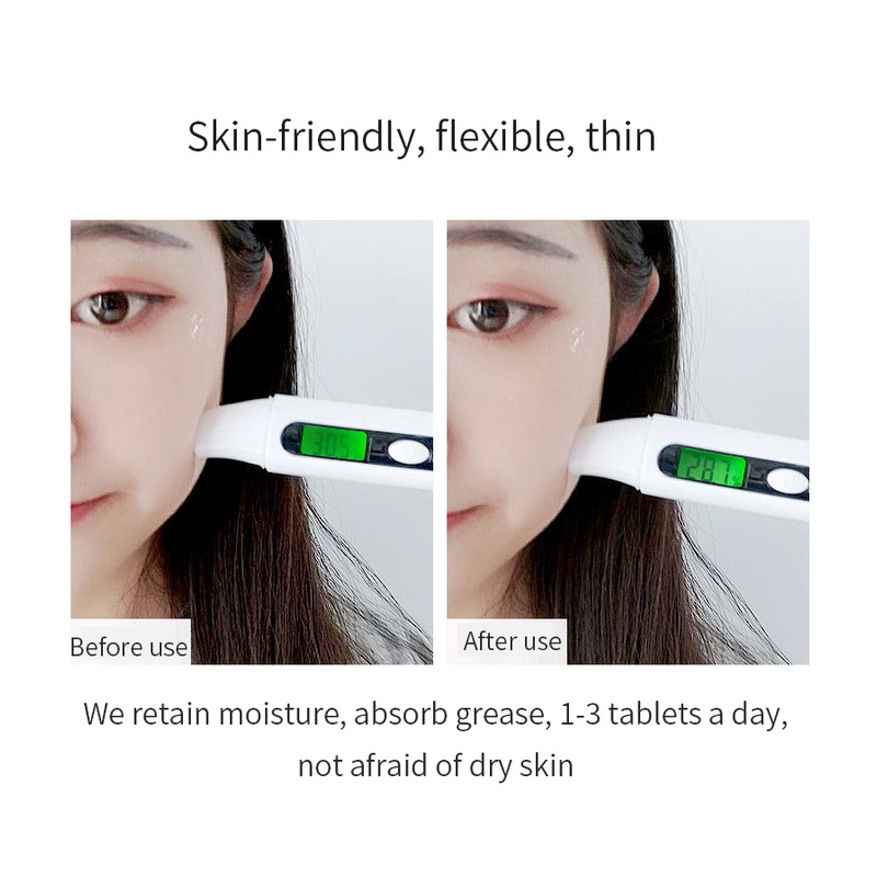 Bộ 300 Tờ Giấy Thấm Dầu Chăm Sóc Da Mặt Trà Xanh