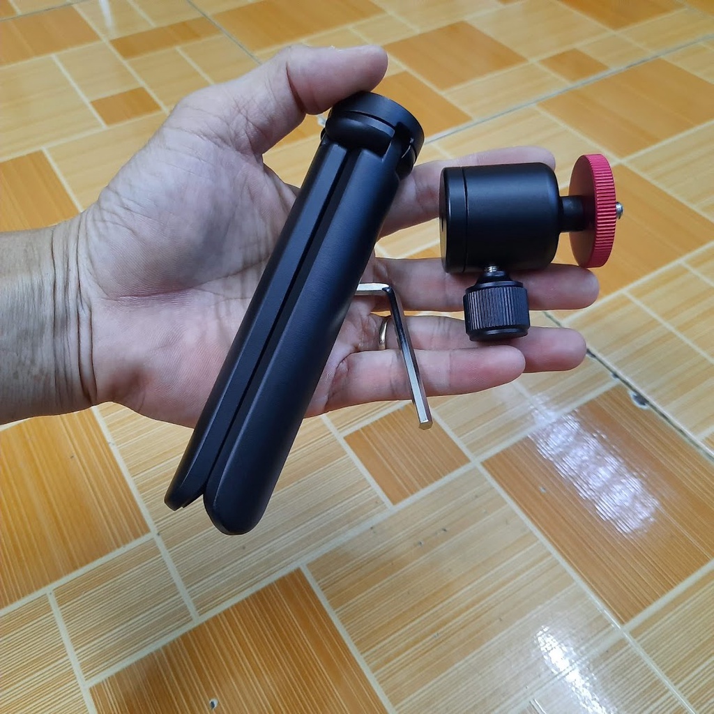 Bộ tripod mini dùng cho điện thoại và máy ảnh - chân đỡ có kèm đầu ball có thể xoay điều chỉnh hướng
