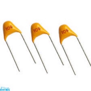 10 Tụ sứ vàng (xanh....), không phân cực 50v 220/102/222/223/103/104/101/105 (gói 10 tụ)