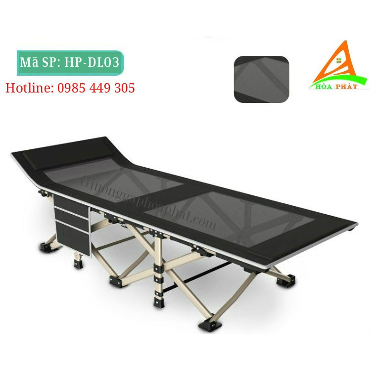 Giường gấp du lịch chất liêu lưới thoáng siêu bền mẫu mới năm 2018 (HP-DL03)