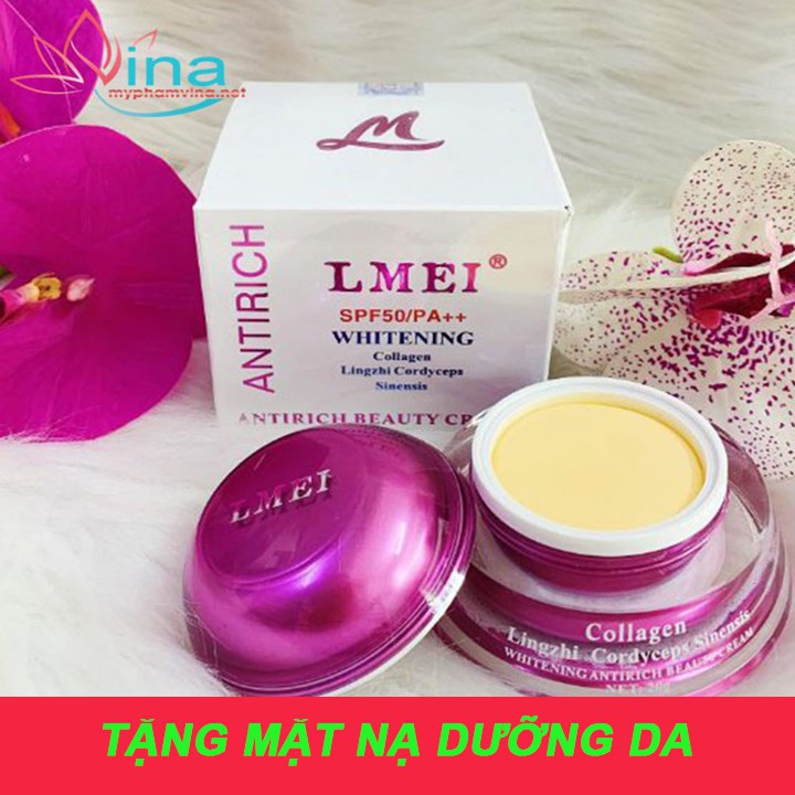 KEM DƯỠNG TRẮNG DA CAO CẤP LMEI TINH CHẤT COLLAGEN - LINH CHI - ĐÔNG TRÙNG HẠ THẢO 25gr