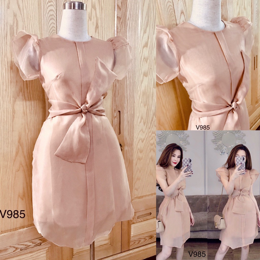 [ xả kho ] MiD Đầm xòe V985 Mie Design ảnh thật