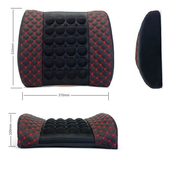 Gối tựa lưng ô tô massage -  Đệm lưng ghế mát xa xe hơi