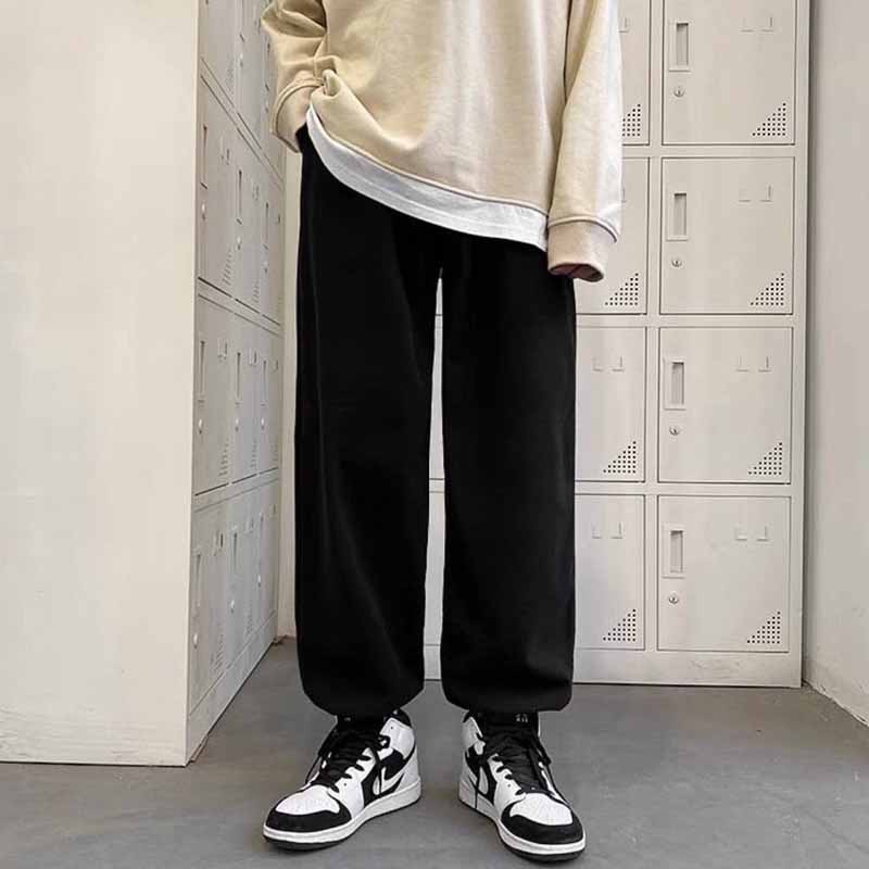 Quần jogger ông rộng mặc được cho cả nam và nữ chất liệu dày dặn dây rút điều chỉnh gấu mặc được 2 kiểu cá tính