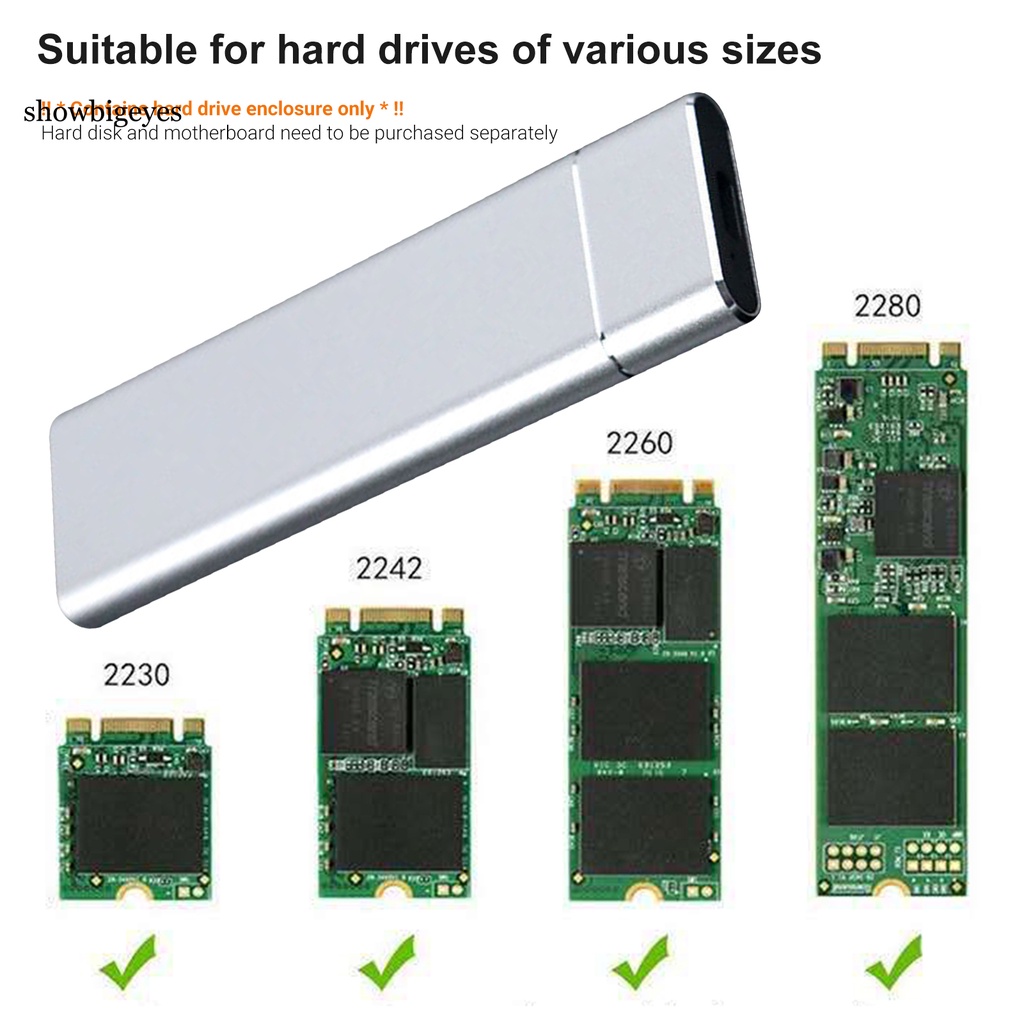 Hộp đựng ổ cứng ngoài HDD 4 màu USB 3.1 Type-C cho PC