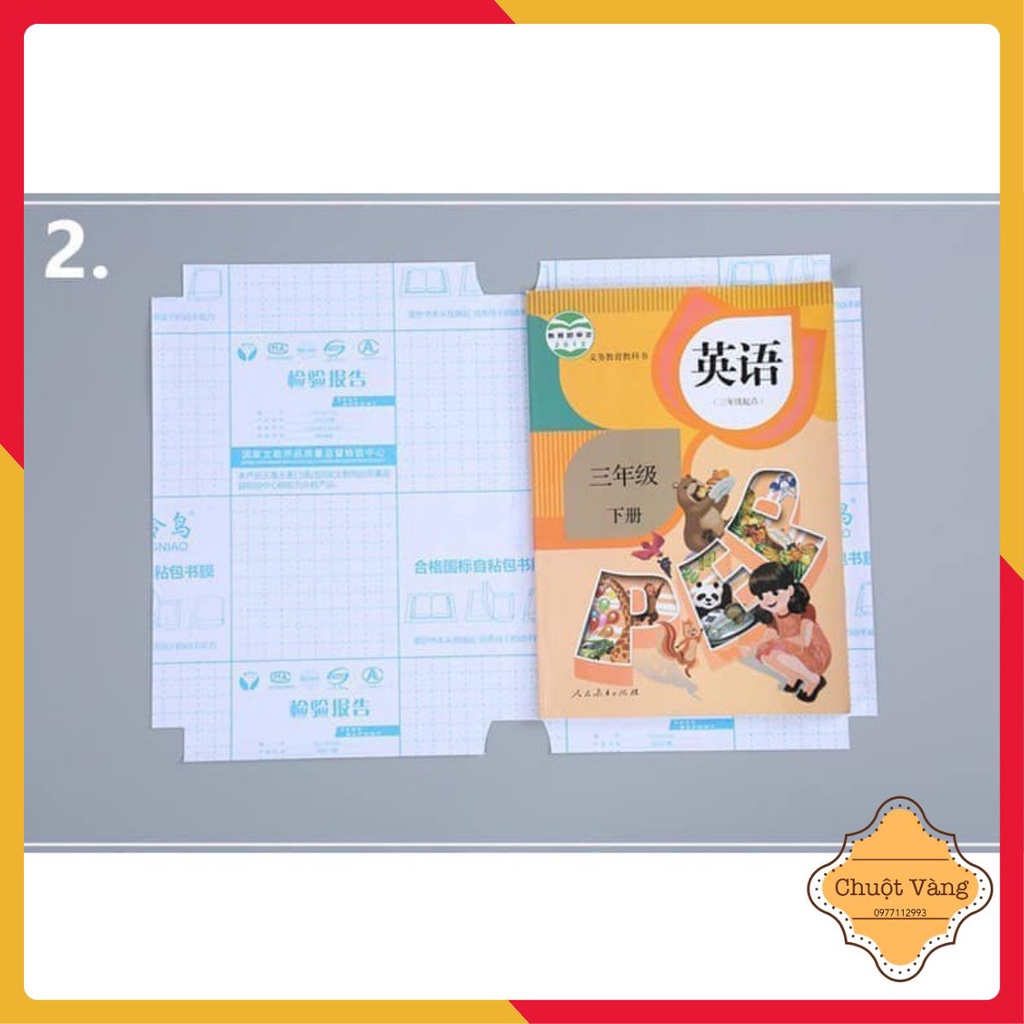 Set 10 decal bọc vở